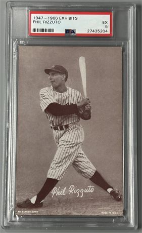 1947-66 Exhibits Phil Rizzuto PSA 5 EX