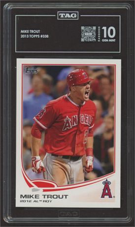 2013 Topps #338 Mike Trout TAG 10 GEM MINT