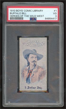 1910 Boys Comic Library Heroes Of The Wild West #1 Buffalo Bill PSA 3 VG