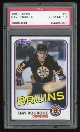 1981 Topps #5 Ray Bourque PSA 10 GEM MINT