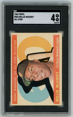 1960 Topps #554 Willie McCovey Hi# All-Star SGC 4 VGEX