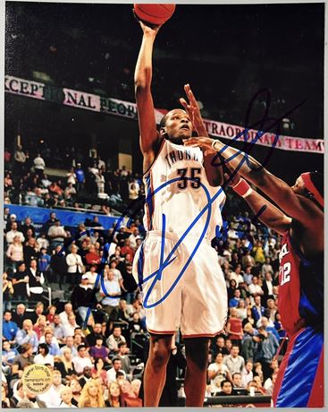 Kevin Durant Autographed Photo FITTERMAN COA