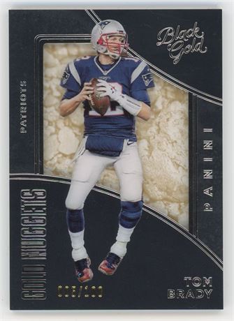 2016 Panini Black Gold 5/100 Tom Brady Gold Nuggets