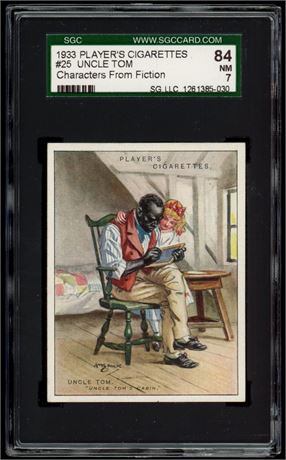 1933 Player's Cigarettes #25 Uncle Tom Character From fiction SGC 7