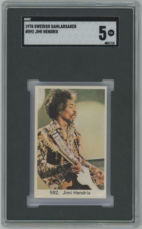 1978 Swedish Samlarsaker #592 Jimi Hendrix SGC 5 EX