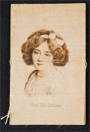 1909 T27 Old Mill Baseball Actress Series May De Sousa w/ Paper Back Rare