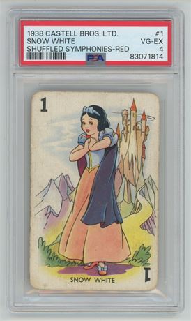 1938 Castell BROS. LTD. Shuffled Symphonies-Red #1 Snow White PSA 4 VGEX