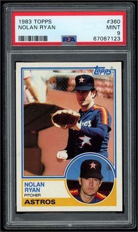 1983 Topps #360 Nolan Ryan PSA 9
