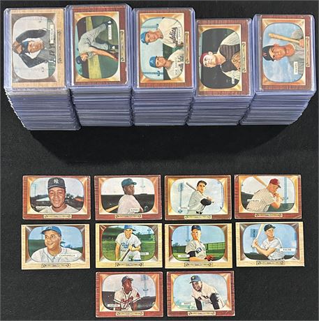 1955 Bowman NEAR Complete Set (319/320) NO Mantle VG Condition