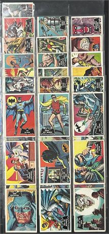 1966 Topps Batman Complete Black Bat Set (1-55) VGEX Avg