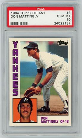 1984 Topps Tiffany #8 Don Mattingly RC PSA 10 GEM MINT