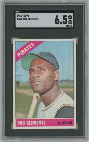 1966 Topps #300 Roberto Clemente SGC 6.5 EXMT+