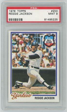 1978 Topps #200 Reggie Jackson PSA 9 MINT