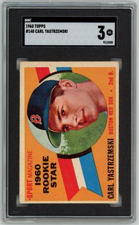 1960 Topps #148 Carl Yastrzemski RC SGC 3 VG