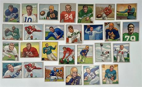 1950 Bowman Football Lot (27) Low-Grade to VGEX (READ)