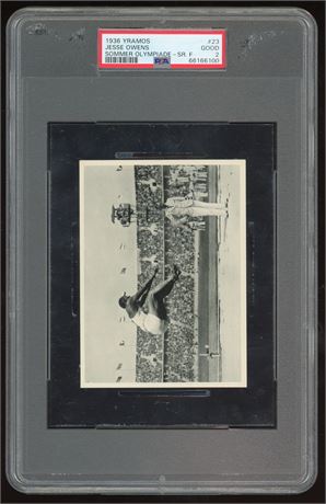 1936 Yramos #23 Jesse Owens Sommer Olympiade SR F PSA 2 GOOD