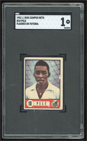 1962 J Dias Campos Neto Flashes Do Futebol #10 Pele SGC 1 POOR (READ/Scratched)