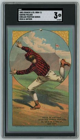 1882 H804-11 Cosack & Co Centre Fielder Peck & Snyder SGC 3 VG