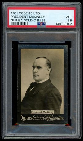 1901 Ogden's LTD President McKinley Guinea Gold-D Base PSA 3.5 VG+