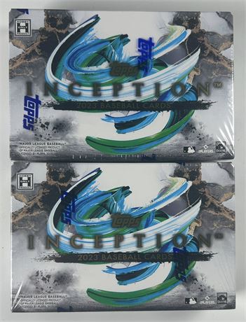 2023 Topps Inception Baseball Hobby Box Factory-Sealed Lot (2)