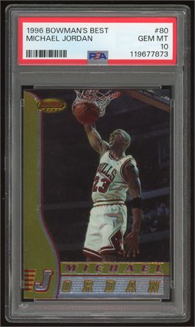 1996 Bowman Best #80 Michael Jordan PSA 10 GEM MINT