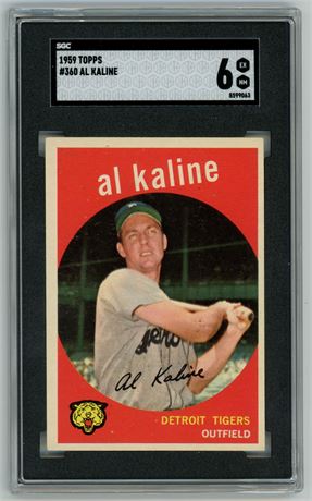 1959 Topps #360 Al Kaline SGC 6 EXMT