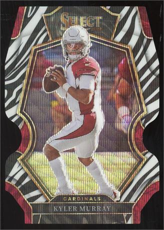 2022 Select #101 Kyler Murray Die-Cut Zebra Prizm Premier Level