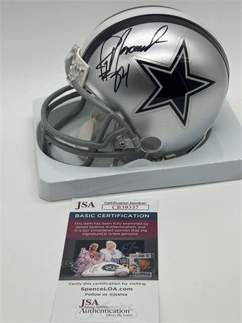 Jay Novacek Autographed Dallas Cowboys Mini Helmet JSA