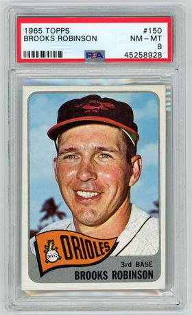 1965 Topps #150 Brooks Robinson PSA 8 NMMT