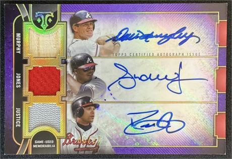 2024 Topps Triple Threads Murphy, Jones, & Justice 6/27 Auto