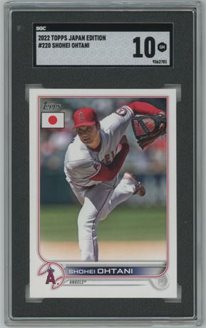2022 Topps Japan Edition #220 Shohei Ohtani SGC 10 GEM MINT