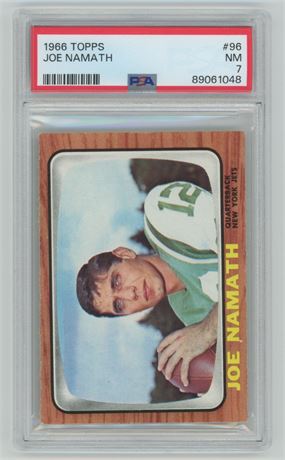 1966 Topps #96 Joe Namath PSA 7 NM