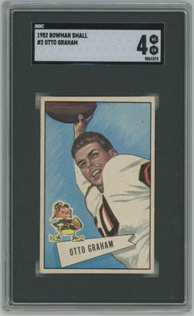 1952 Bowman Small #2 Otto Graham SGC 4 VGEX