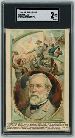 1908 R M Donaldson American Heroes Post Card Robert E Lee SGC 2 GOOD