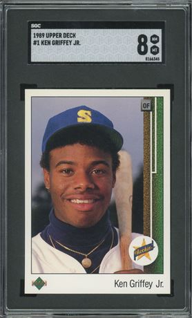 1989 Upper Deck #1 Ken Griffey Jr RC SGC 8 NMMT
