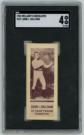 1924 V137 Willard's Chocolates John Sullivan SGC 4 VGEX