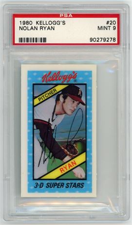 1980 Kellogg's #20 Nolan Ryan PSA 9 MINT