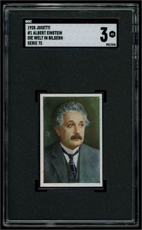1928 Josetti #1 Albert Einstein Die Welt In Bildern Serie 75 SGC 3 VG