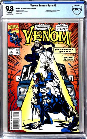 Venom: Funeral Pyre #2 (1993) Direct Edition 1st Appearance of Pyre