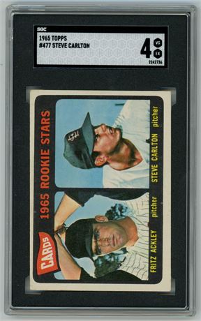 1965 Topps #477 Steve Carlton RC SGC 4 VGEX