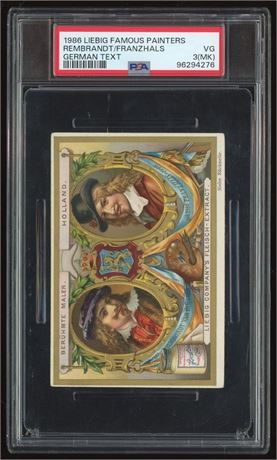 1986 Liebig Famous Painters Rembrandt & Franzhals German Text PSA 3 (MK)