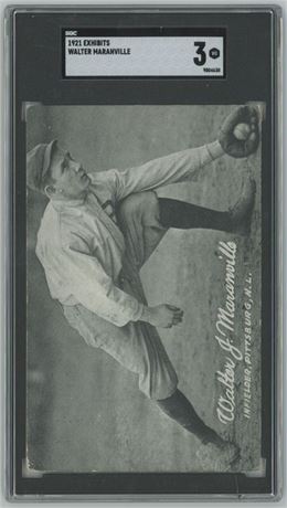 1921 Exhibits Walter "Rabbit" Maranville SGC 3 VG
