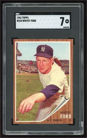 1962 Topps #310 Whitey Ford SGC 7 NM