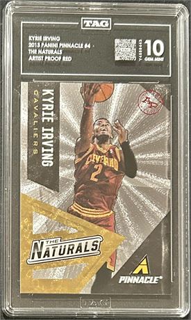 2013 Panini Pinnacle #4 Kyrie Irving The Naturals TAG 10 GEM MINT