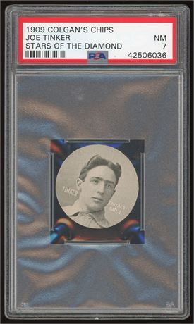 1909 Colgan's Chips Stars of the Diamond Joe Tinker PSA 7 NM