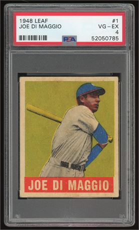 1948 Leaf #1 Joe DiMaggio PSA 4 VGEX