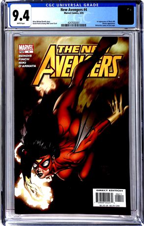 New Avengers #4 (2005) CGC 9.4 1st Appearance of Maria Hill