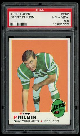 1969 Topps #262 Gerry Philbin PSA 8.5 NMMT