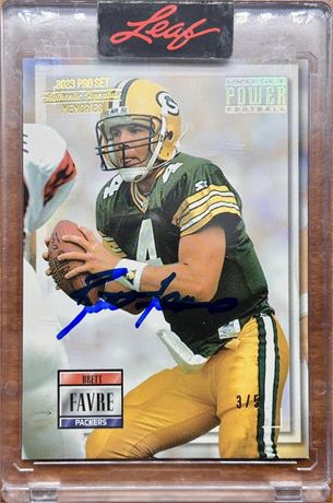 2023 Pro Set Memories Authentic Signature Brett Favre Auto 3/5