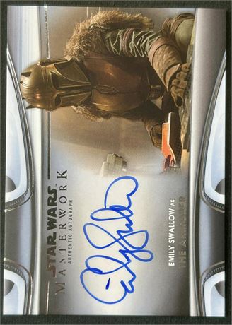 2021 Star Wars Masterworks Emily Swallow as The Armorer Autograph